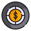 target, shooting, circular, coin, money, business and finance