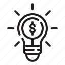 idea, light, bulb, money, invention, technology, miscellaneous