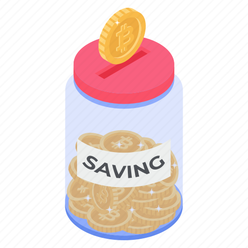 Coins jar, money bank, money jar, saving account, saving money icon - Download on Iconfinder