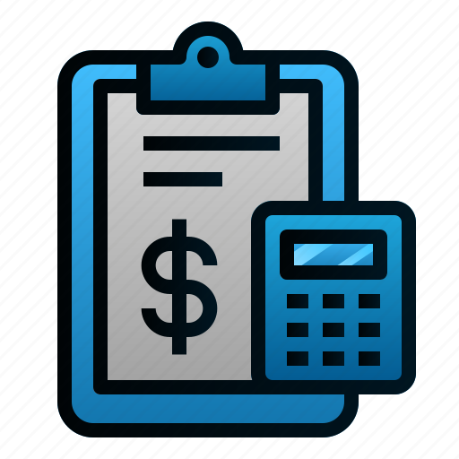 Accounting, calculator, clipboard, report icon - Download on Iconfinder