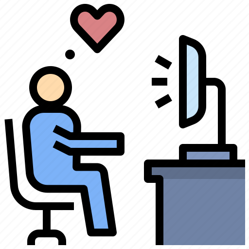Working, love, happy, entrepreneur, chat, dating icon - Download on Iconfinder