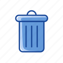 delete, garbage, remove, trash can