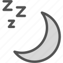moon, night, silence, sleep