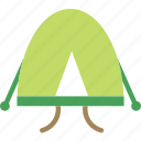 camp, round, tent, travel