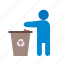 bin, garbage, litter, recycling, rubbish, throwing, trash 