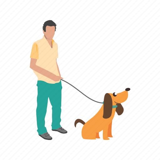 Animal, dog, outdoors, park, pet, walk, walking icon - Download on Iconfinder