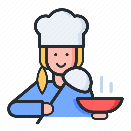 Cooking, cook, girl, child icon - Download on Iconfinder