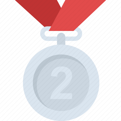 Achievement, championship, gold medal, second placement, success icon - Download on Iconfinder