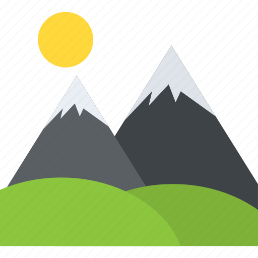 Hill station, landscape, snowy peaks, traveling, valley icon - Download on Iconfinder