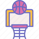 basketball, ball, hoop, game, sport