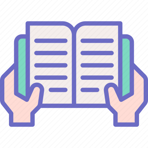 Reading, book, hand, learning, literature icon - Download on Iconfinder