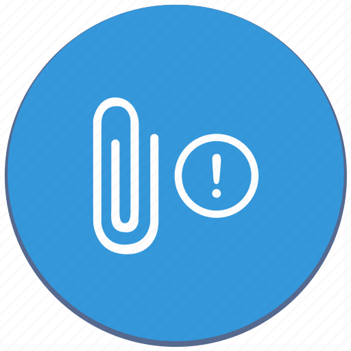 Attach, error, file, warning, document, danger, alert icon - Download on Iconfinder