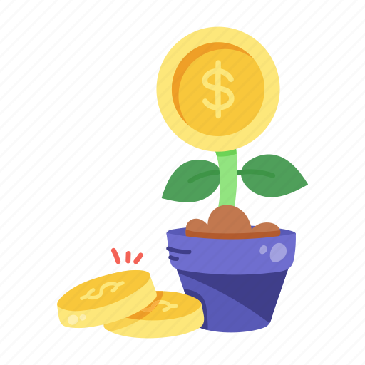 Money growth, money investment, money plant, investment growth, profit growth icon - Download on Iconfinder