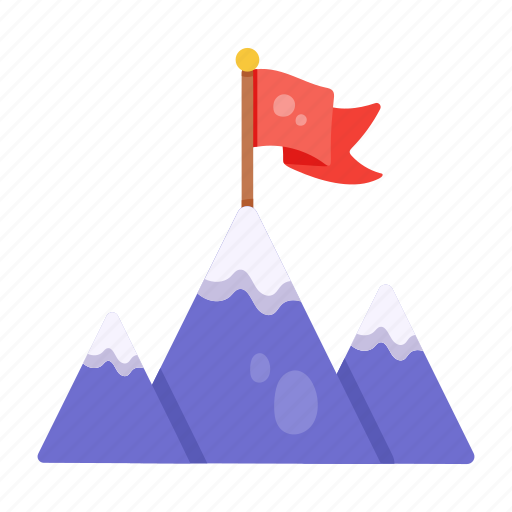 Milestone, success, business achievement, career success, mountains icon - Download on Iconfinder