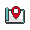 map, pin, location, navigation, direction