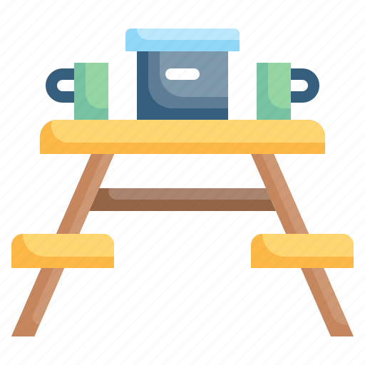 Picnic, table, food, restaurant, furniture icon - Download on Iconfinder