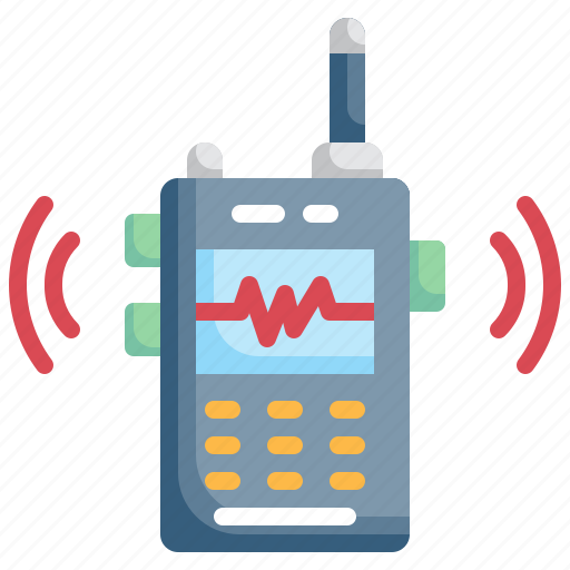 Walkie, talkie, frequency, transmitter, electronics, communications icon - Download on Iconfinder