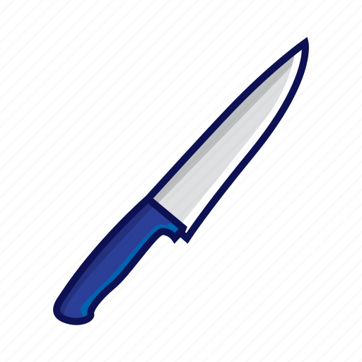 Blue, knife, shank, sharp, shiv, sword, weapon icon - Download on Iconfinder