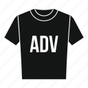 adv, cloth, front, print, shirt, t-shirt, template