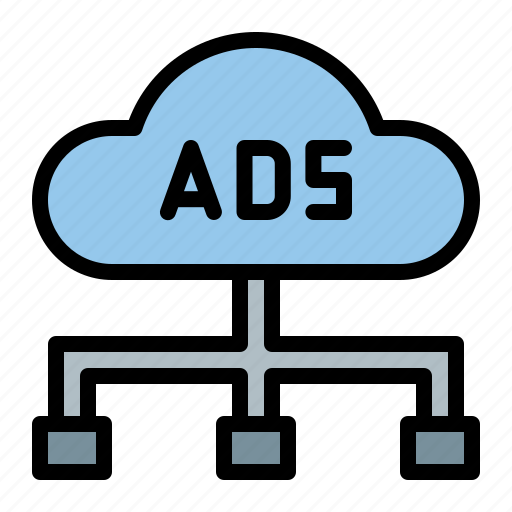 Advertising, cloud, data, file, document, format, extension icon - Download on Iconfinder