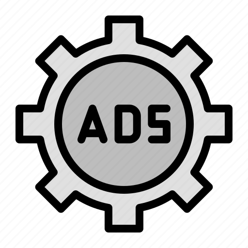 Advertising, setting, gear, settings, options, preferences icon - Download on Iconfinder