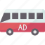 bus, advertising, poster, commercial, transportation 