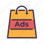 ads, advertising, bag, marketing, shopping 