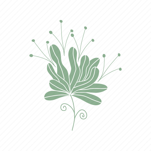 Floral, minimalist, aesthetic, artistic, floral ornament, flower, doodle icon - Download on Iconfinder