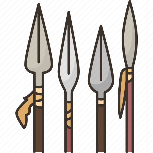 Spears, weapon, warrior, hunting, blade icon - Download on Iconfinder