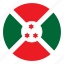africa, burundi, color, country, flag, nation, round 