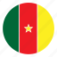 africa, cameroon, color, country, flag, nation, round 