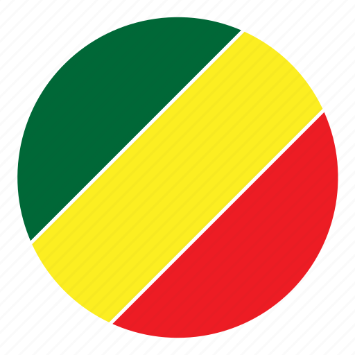 Africa, color, congo, country, flag, nation, round icon - Download on Iconfinder