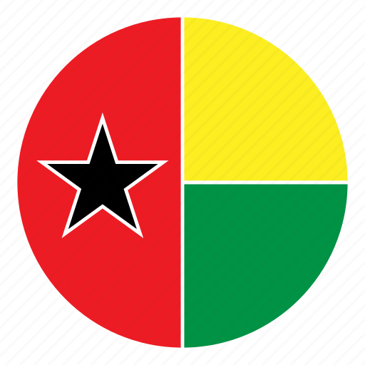 Africa, bissau, country, flag, guinea, nation, round icon - Download on Iconfinder