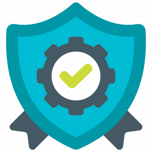 Quality, assurance, agile, shield, gear, check, service icon - Download on Iconfinder