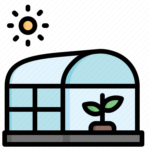 Farming, food, greenhouse, organic, plant, sun, agriculture icon - Download on Iconfinder