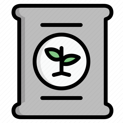 Agriculture, fertilizer, farm, farming, sack, seed, sprout icon - Download on Iconfinder