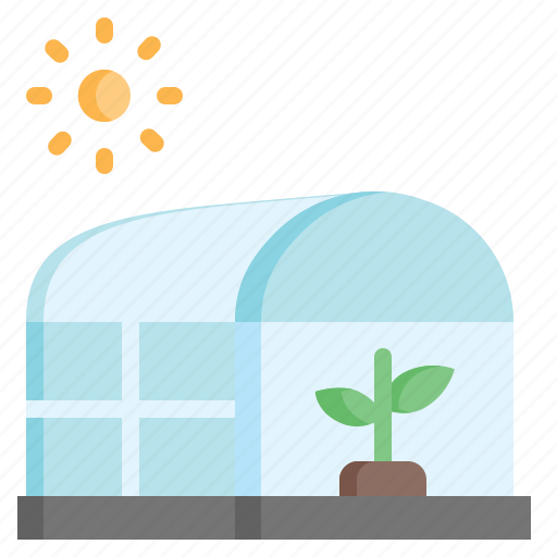 Farming, food, greenhouse, organic, plant, sun icon - Download on Iconfinder