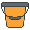 bucket, cleaning, container, tool