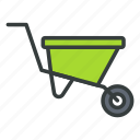 wheelbarrow, cart, agriculture, construction, trolley