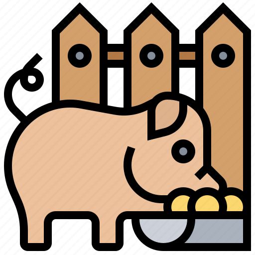 Animal, farm, feed, livestock, pig icon - Download on Iconfinder