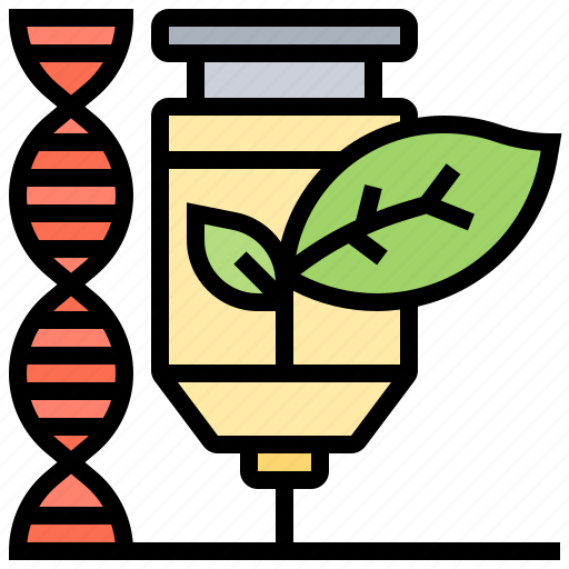 Dna, genetic, modification, molecule, plants icon - Download on Iconfinder