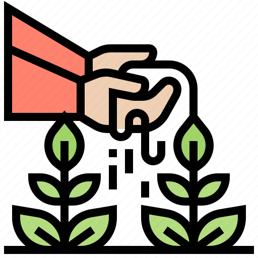 Crops, garden, growing, plant, watering icon - Download on Iconfinder