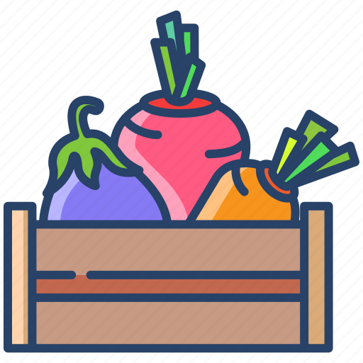 Vegetables, box icon - Download on Iconfinder on Iconfinder