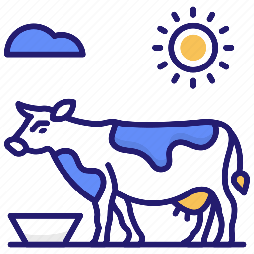 Milking, milk, cow, farmer icon - Download on Iconfinder