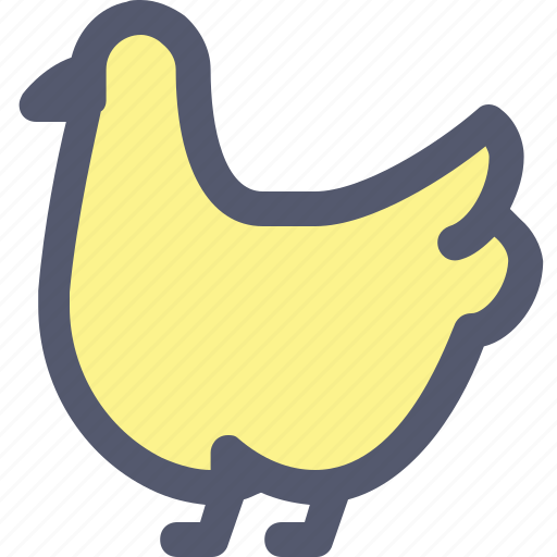 Agriculture, animal, bird, chicken, easter, farm, yellow icon - Download on Iconfinder