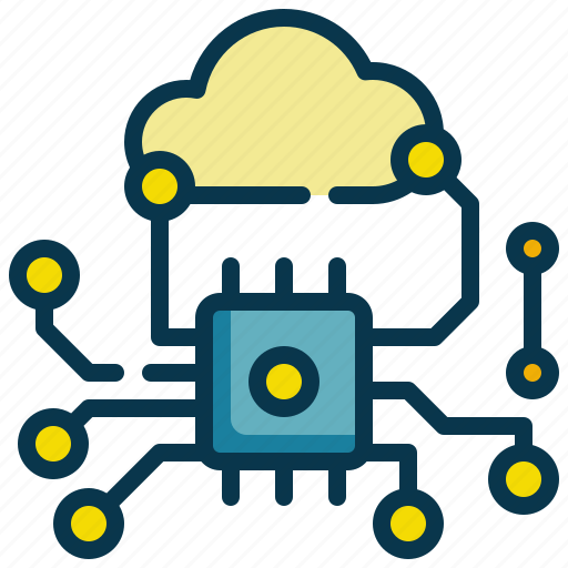 Cloud, storage, data, control, ai, intelligence, chipset icon - Download on Iconfinder