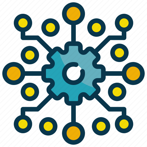 Gear, wheel, ai, intelligence, artificial, process icon - Download on Iconfinder
