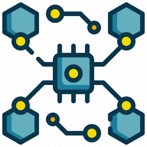 Process, control, circuit, blockchain, ai, intelligence icon - Download on Iconfinder