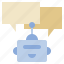 robot, ai, chat, talk, message, aiicon 