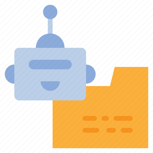 Robot, ai, folder, storage, data, aiicon icon - Download on Iconfinder
